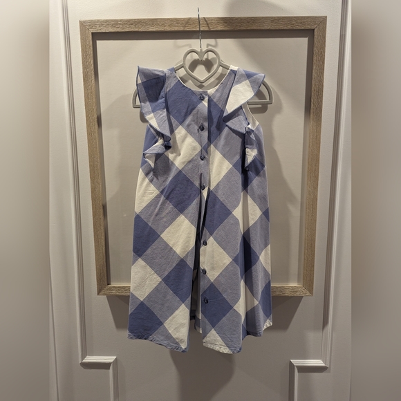 Lili Gaufrette Girls Size 5 Diamond Plaid Summer Dress - Picture 5 of 5